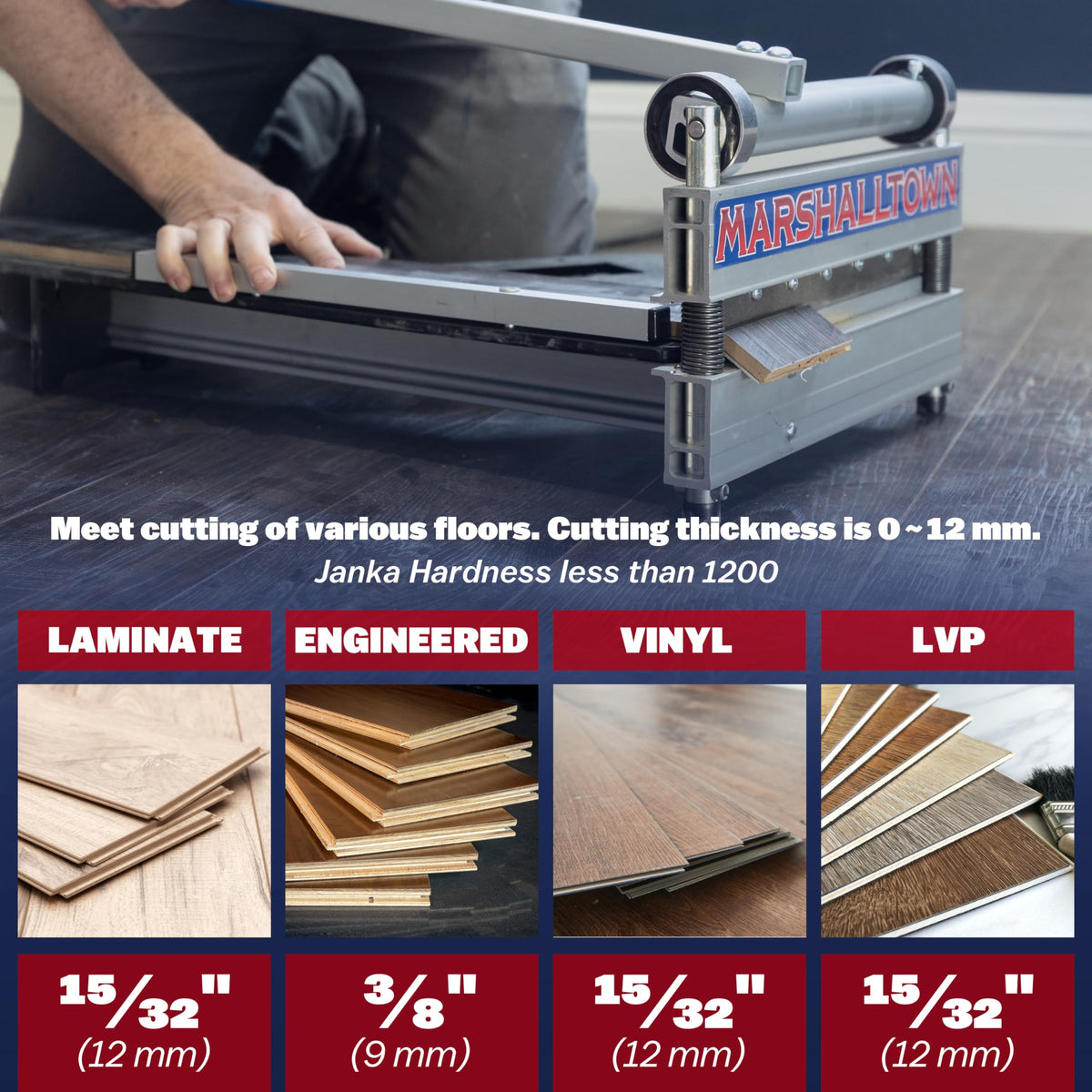 Marshalltown Ultra-Lite Flooring Cutter 229mm | Vinyl, Laminate, Hardwood