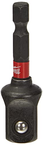Milwaukee Shockwave Socket Adapter Hex 1/4" to 1/2" SQ Square Impact Duty Nut