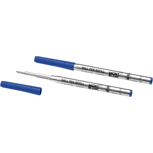 Montblanc Royal Blue Ballpoint Refill M Twin Pack
