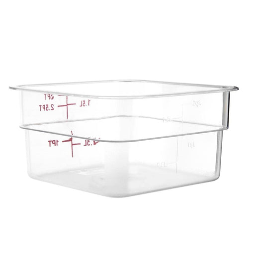 Hygiplas CF020 Polycarbonate Square Measuring Container 1.5 Ltr
