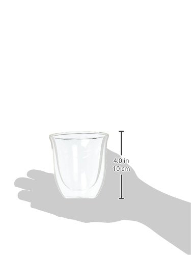 De'Longhi DLSC311 Cappuccino Thermo Glasses 270ml - 2 Pack