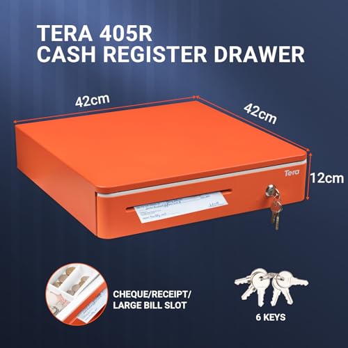 Tera 16" Heavy Duty Auto Open Cash Drawer for POS