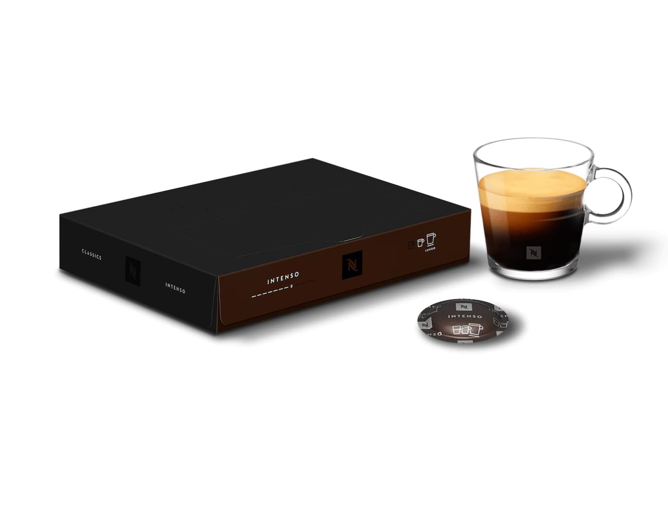 Nespresso Pro Capsules Strong Coffee Pods Assortment, 100 Pods, Intenso, Ristretto Flavours, for Commercial Machines