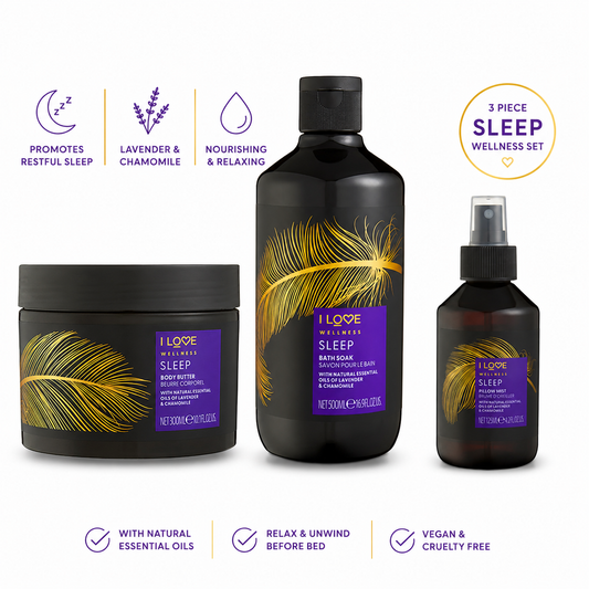 I LOVE Wellness Sleep Bundle with Natural Essential Oils Of Lavender & Chamomile