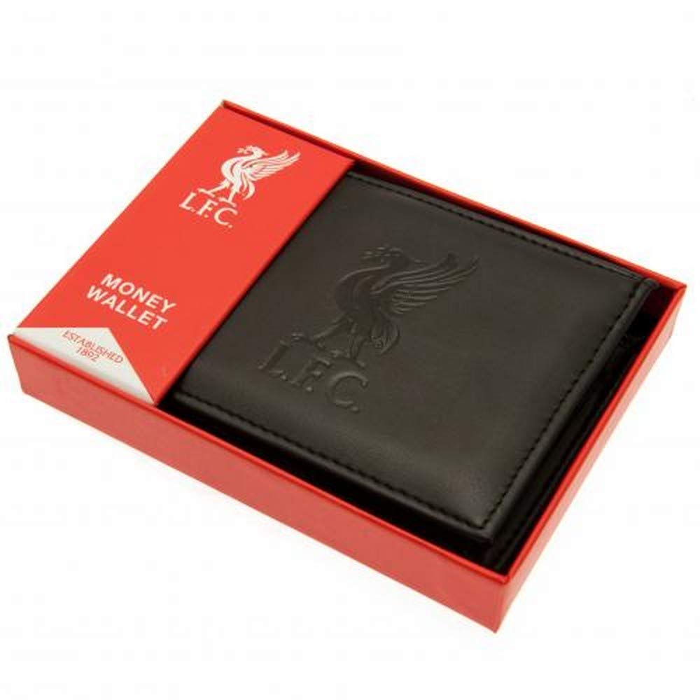 Liverpool FC Debossed Black PU Wallet with Card Slots