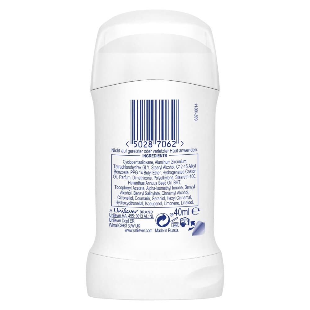 Dove Invisible Dry Deodorant Stick 40ml - 6 Pack