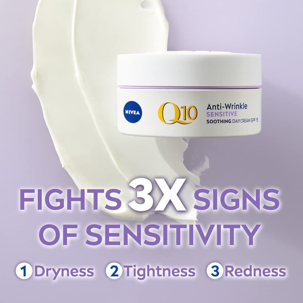 Nivea Q10 Anti-Wrinkle Sensitive Firming Day Cream SPF 15 50ml