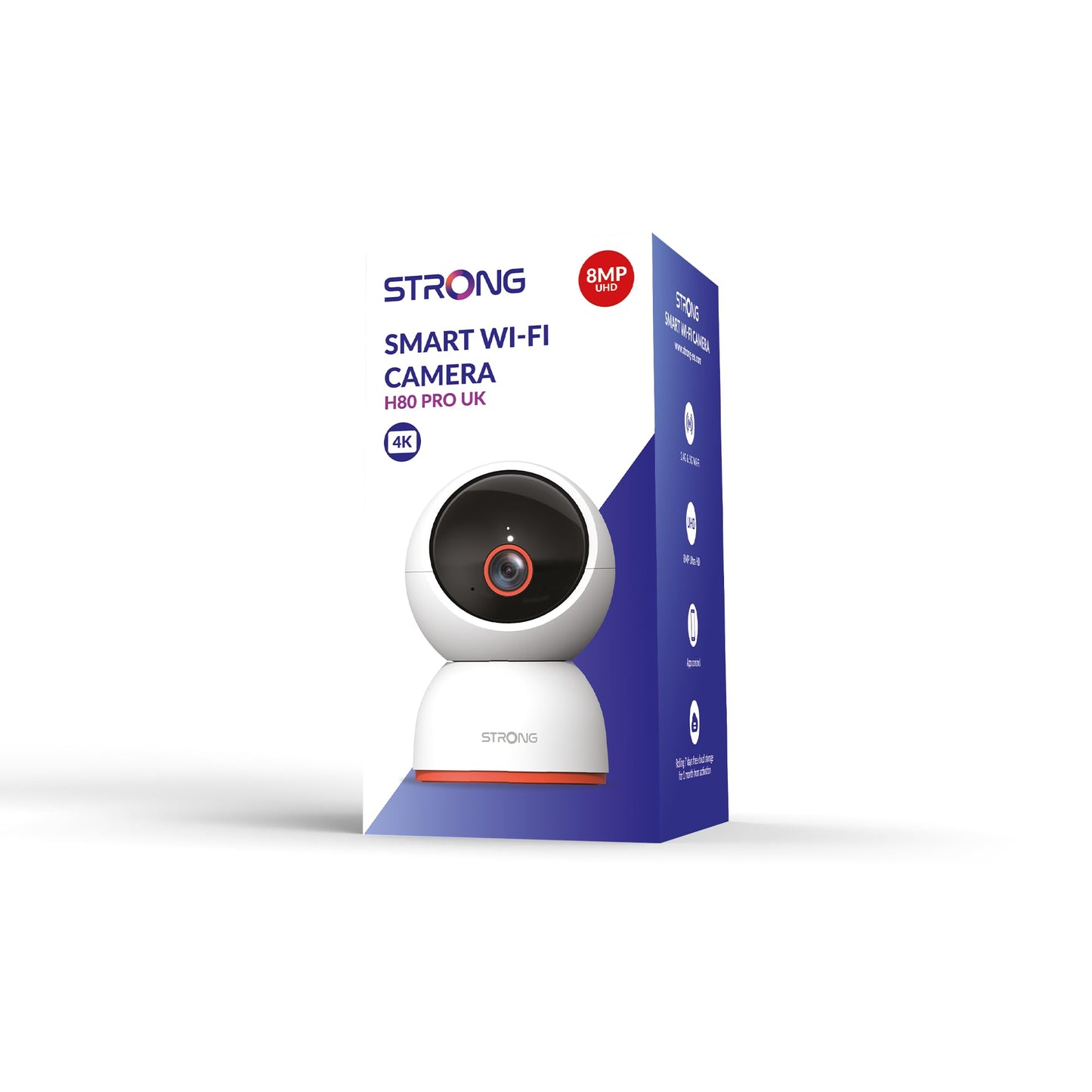 Strong H80 Pro 4K Wireless Camera - 360° Pan & Night Vision