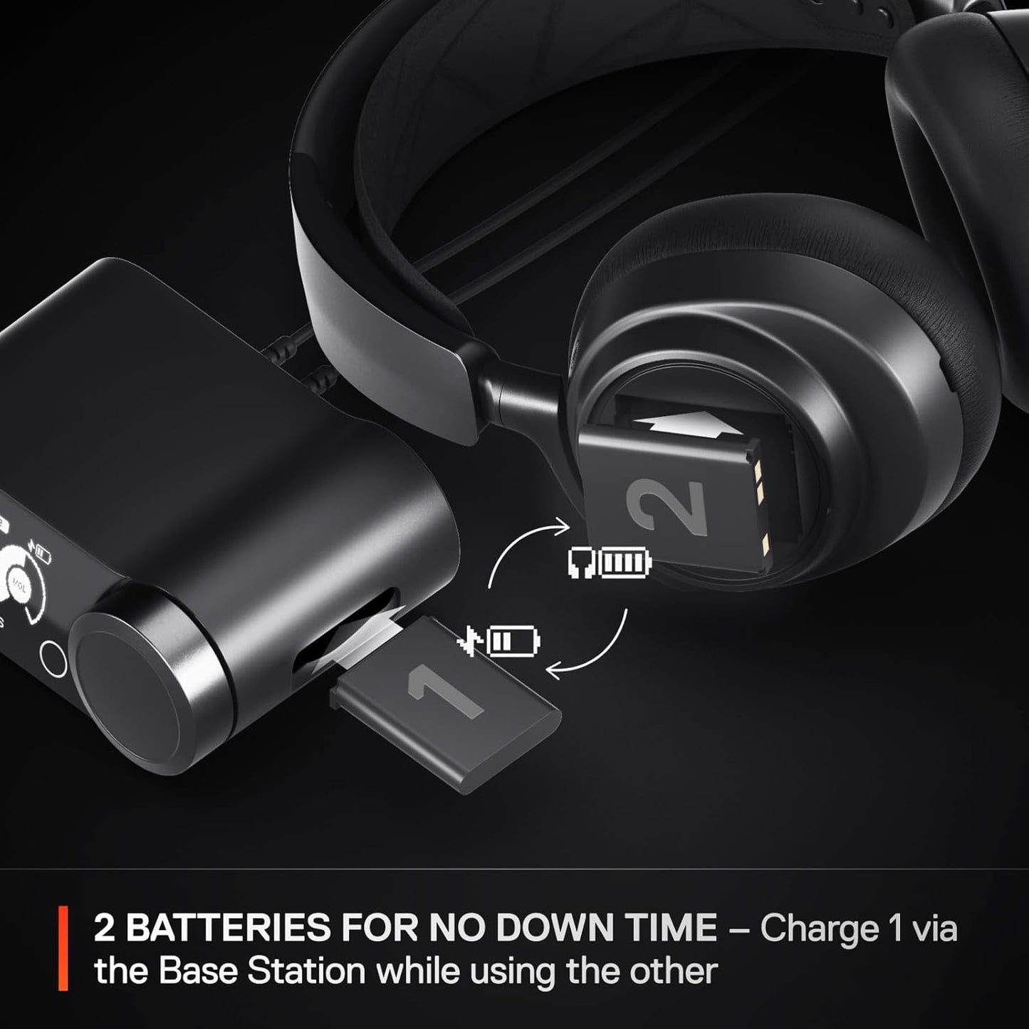 SteelSeries Arctis Nova Pro Wireless Gaming Headset - Black