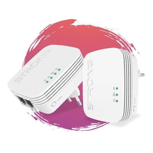 Strong POWERLWF600DUOMINI Powerline Kit - Fast & Secure WiFi Boost
