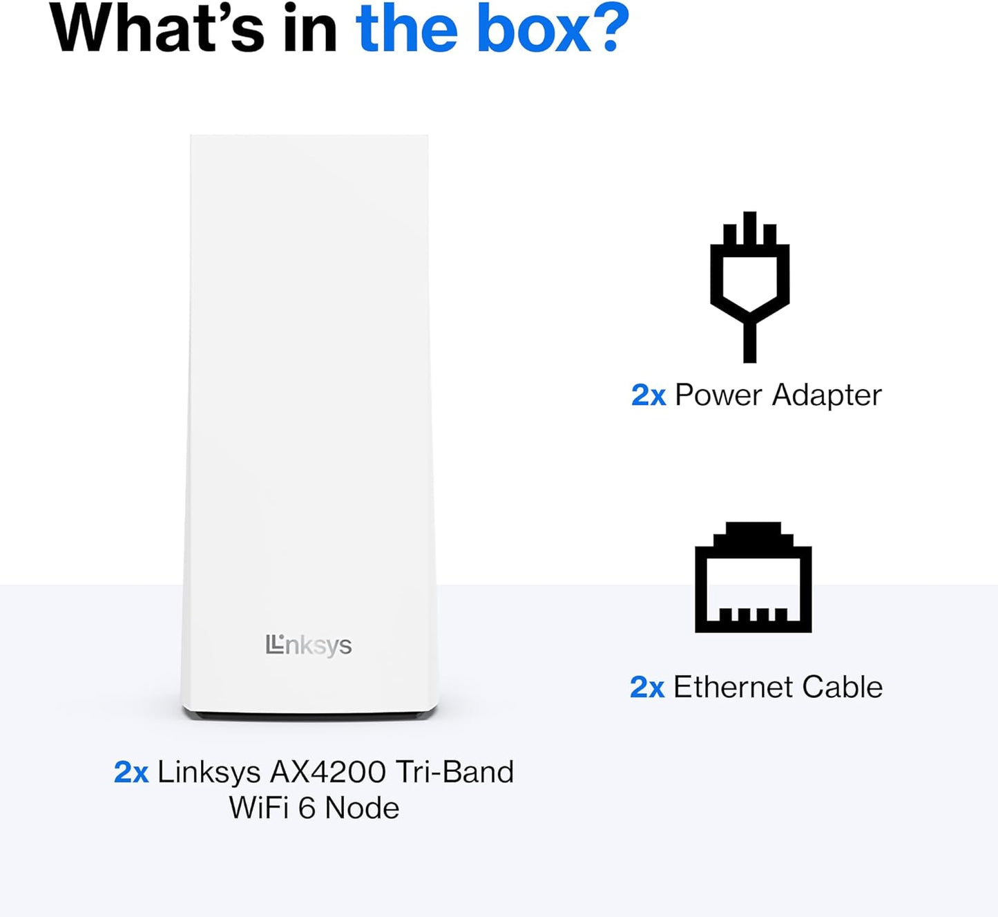Linksys Velop MX8400 Tri-Band Whole Home Mesh WiFi 6 System