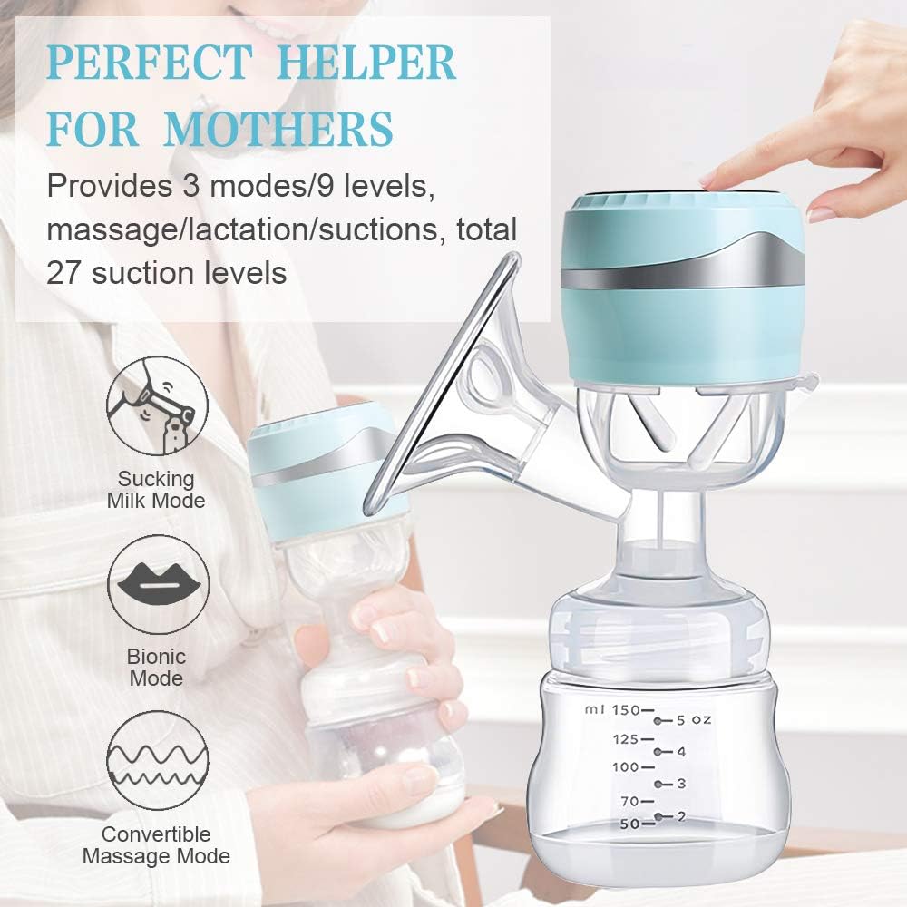PiAEK Portable Breast Feeding Pumps Single
