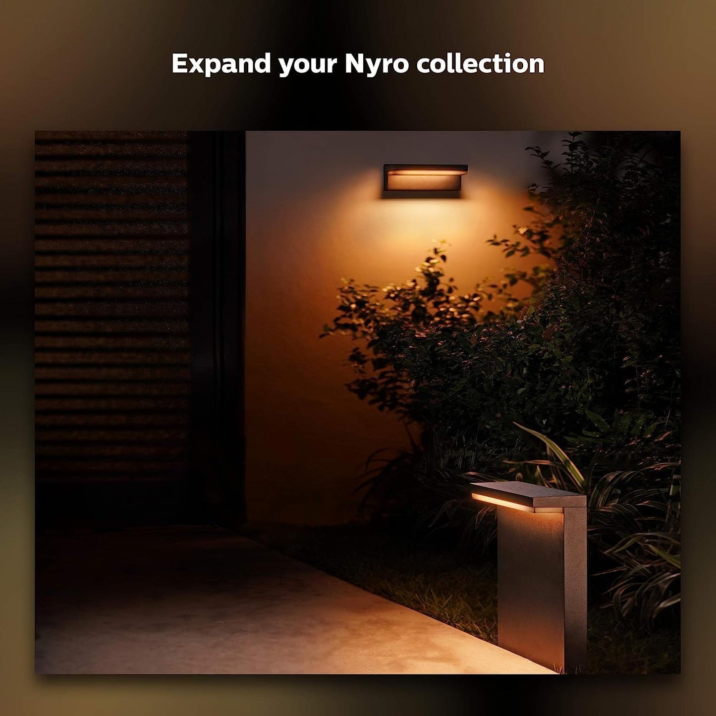 Philips Hue Nyro Smart Outdoor Wall Light – White & Color