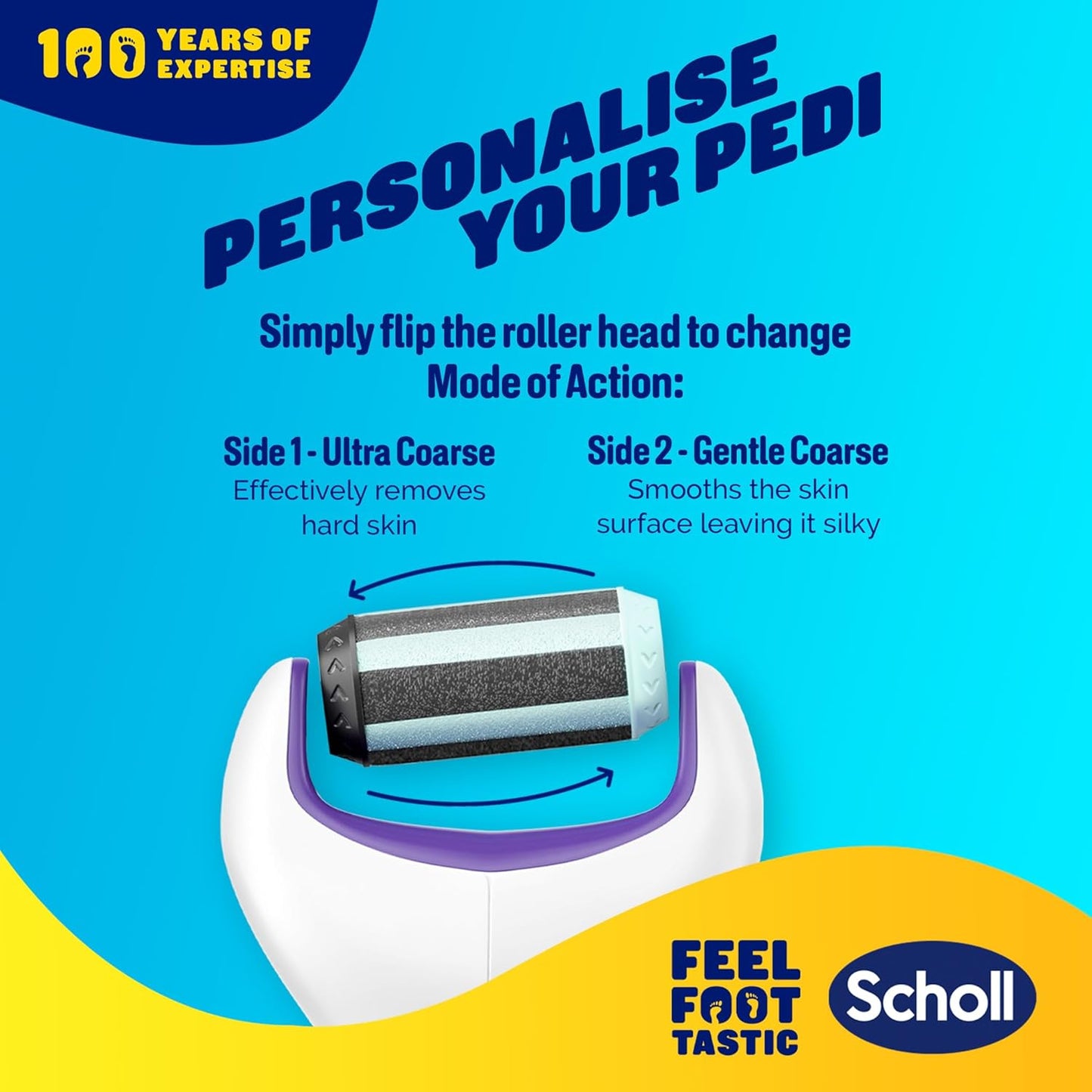 Scholl ExpertCare 2-in-1 File & Smooth Electric Foot File