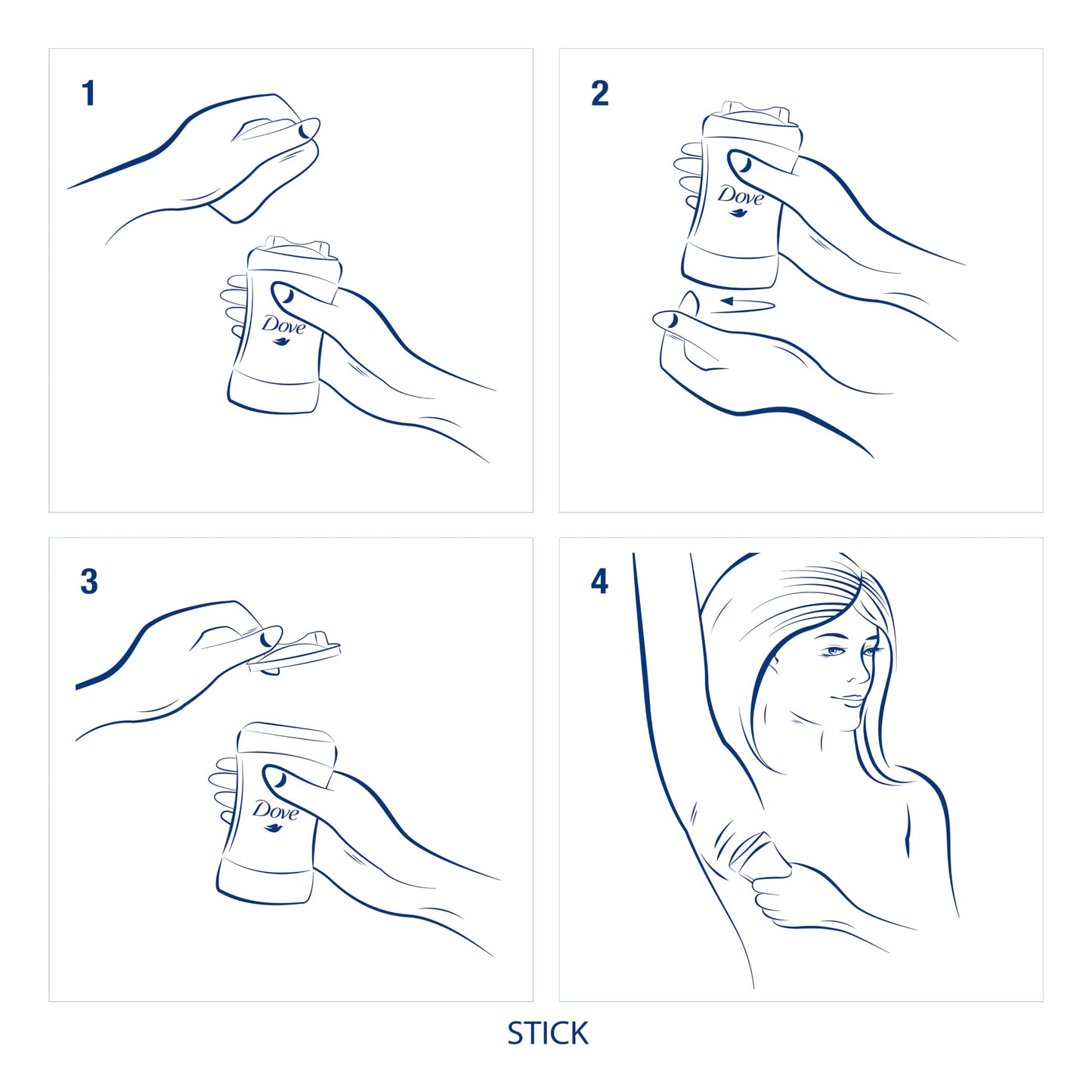 Dove Invisible Dry Antiperspirant Stick - 48H Protection