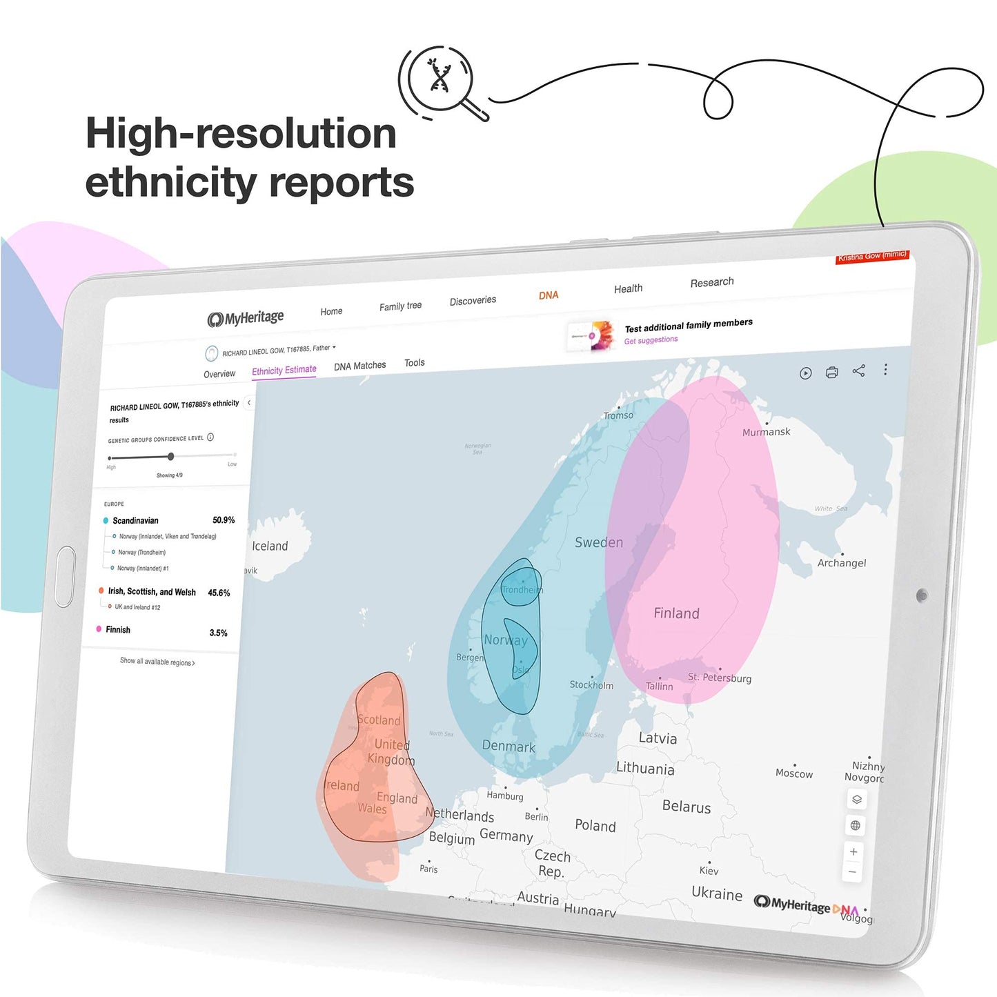 MyHeritage DNA Test Kit - Genetic Testing for Ancestry & Ethnicity