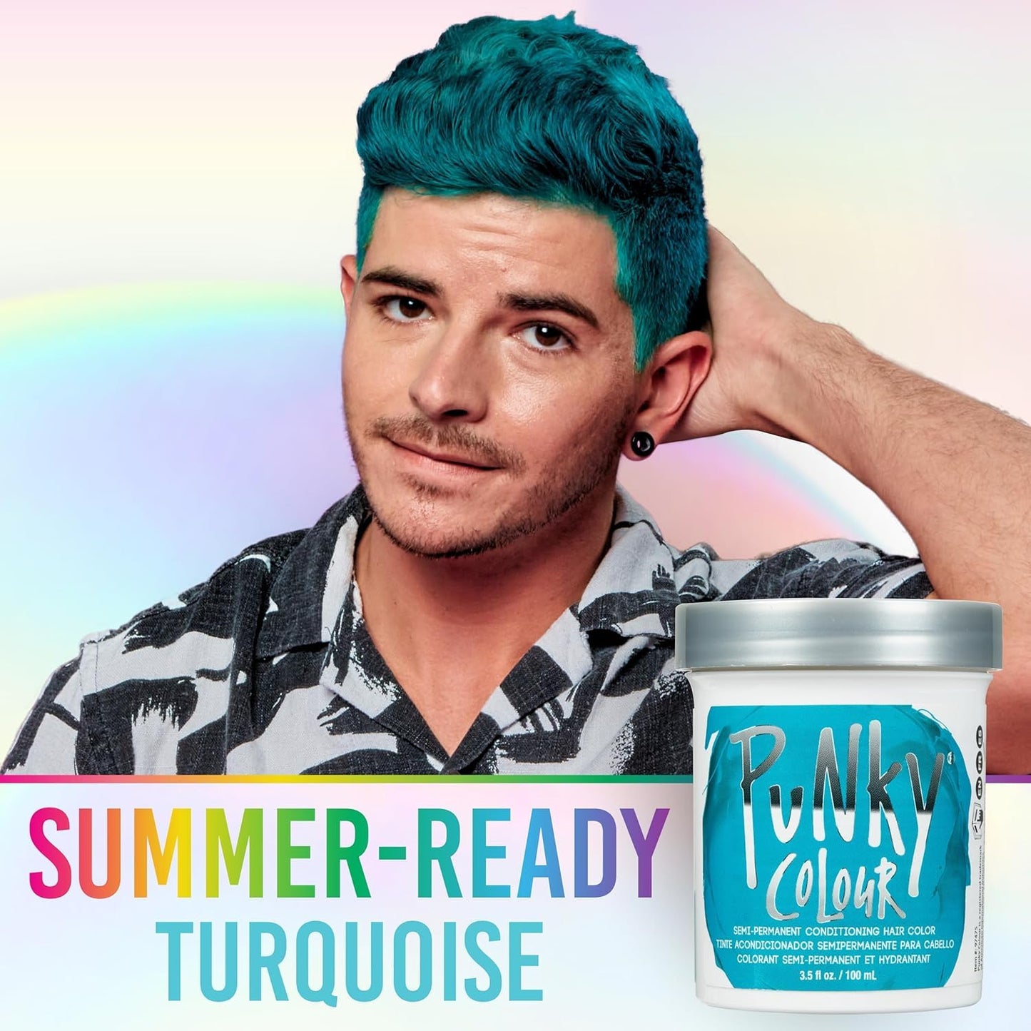 GLOBEVITAMIN Punky Colour Turquoise Hair Dye, Vegan 100ml