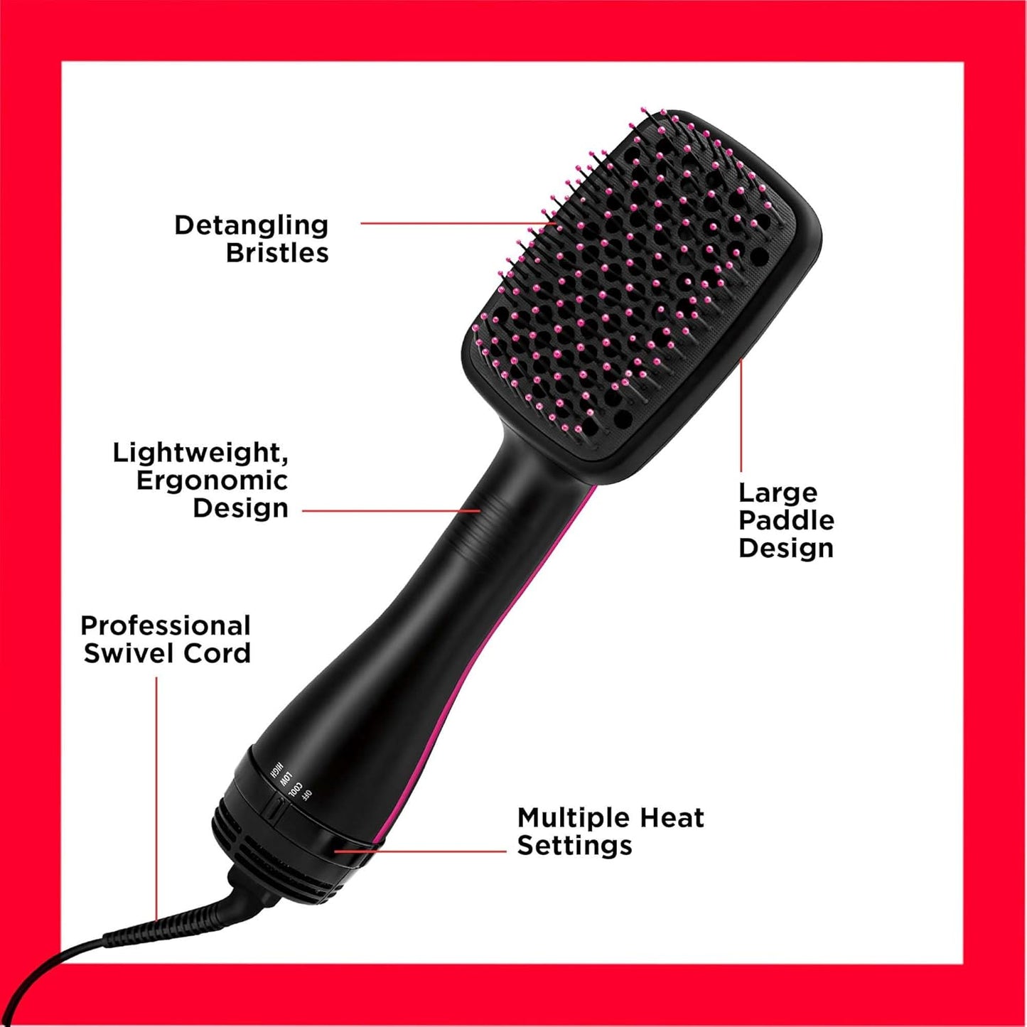 One-Step Hair Dryer & Styler - Fast, Frizz-Free Styling