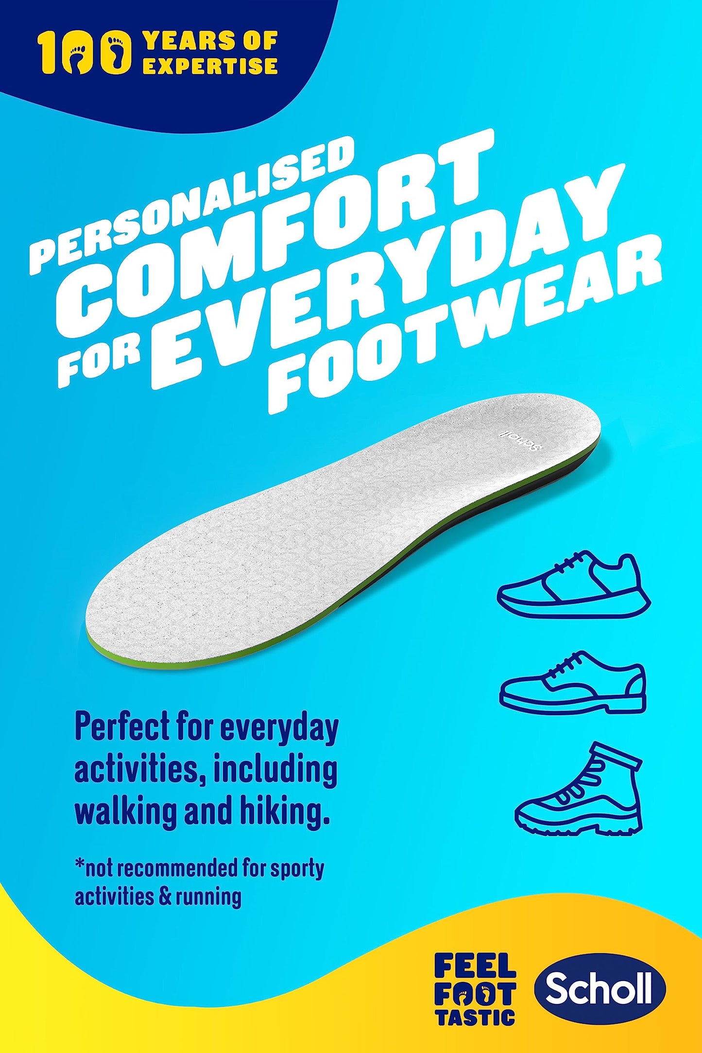 Scholl LiquiFlex Everyday Large Insoles - Comfort & Support