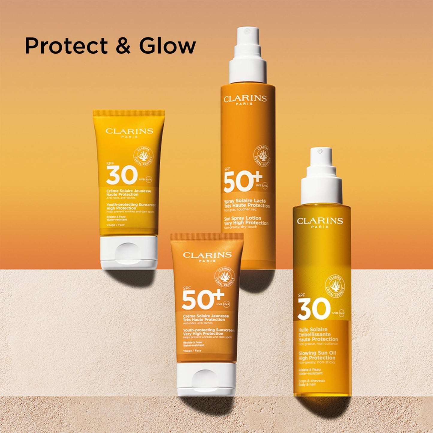 Clarins Glowing Sun Oil SPF30 - Broad Spectrum UV Protection