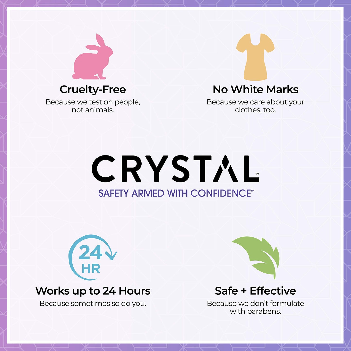Crystal Essence Mineral Deodorant Roll-On - Lavender & Tea