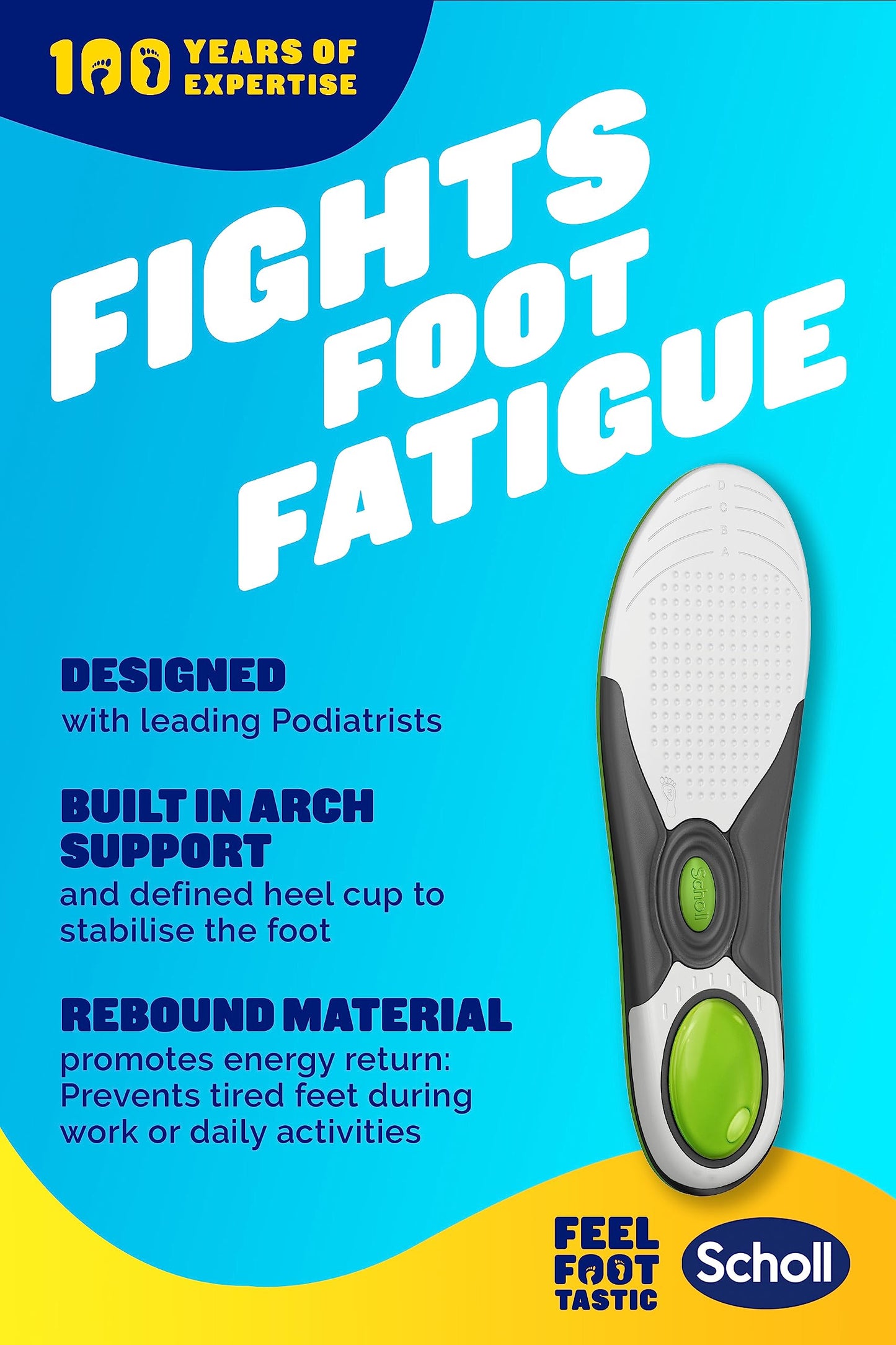 Scholl LiquiFlex Everyday Large Insoles - Comfort & Support