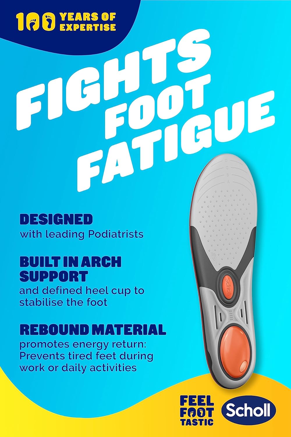 Scholl Liquiflex Work Insoles - Extra Support & Comfort
