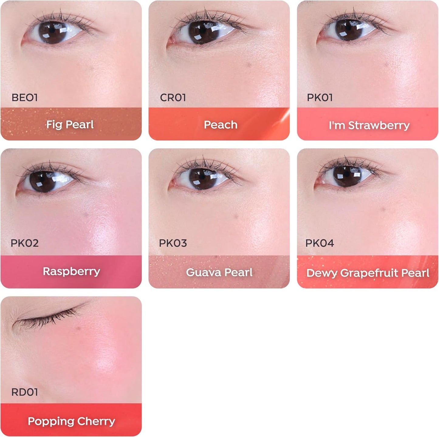 A'PIEU Juicy Pang Water Blusher PK04 Grapefruit - Natural Finish