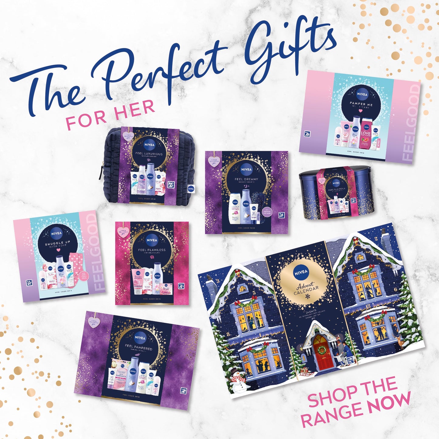 NIVEA Pamper Gift Set - Shower Cream, Lotion & More