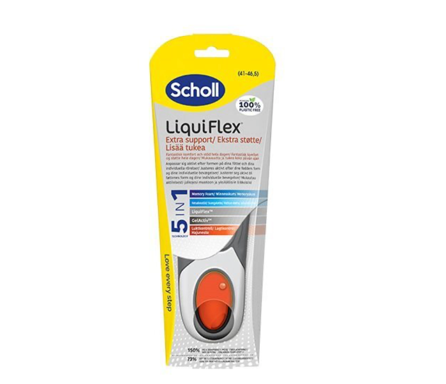 Scholl Liquiflex Work Insoles - Extra Support & Comfort