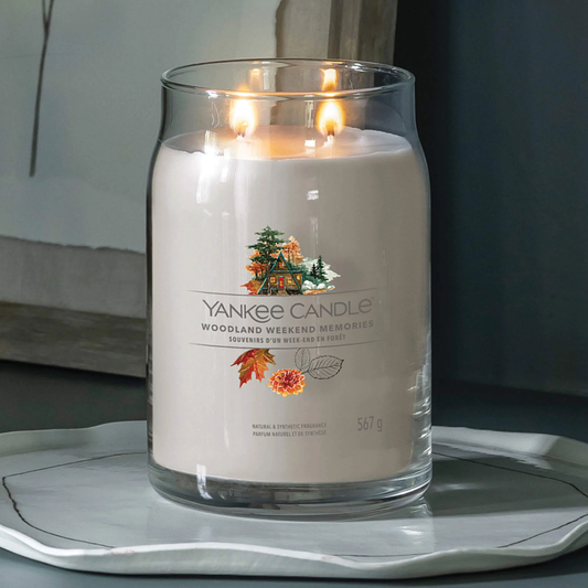 Yankee Candle Signature Large Scented Jar Candle - Woodland Weekend Memories