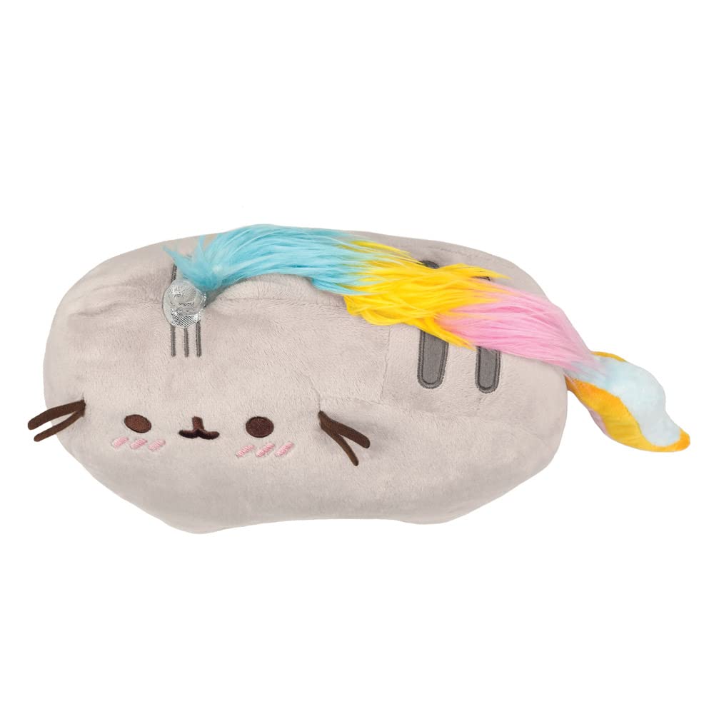Aurora Pusheenicorn Blushing Grey Soft Unicorn Plush Toy