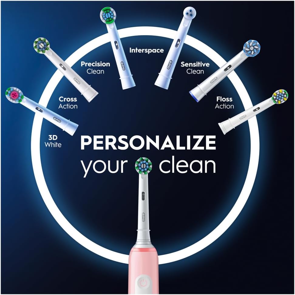 Oral-B Pro 3 Series 3 Electric Toothbrush with 3D White Toothpaste (Pink)