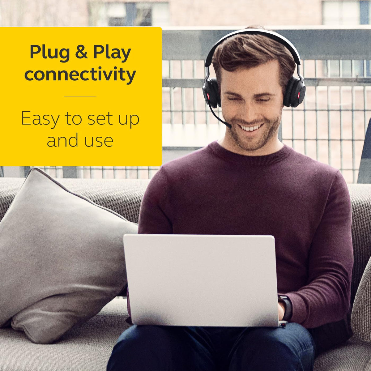 Jabra Evolve2 65 Wireless Noise Cancelling Headset – Black