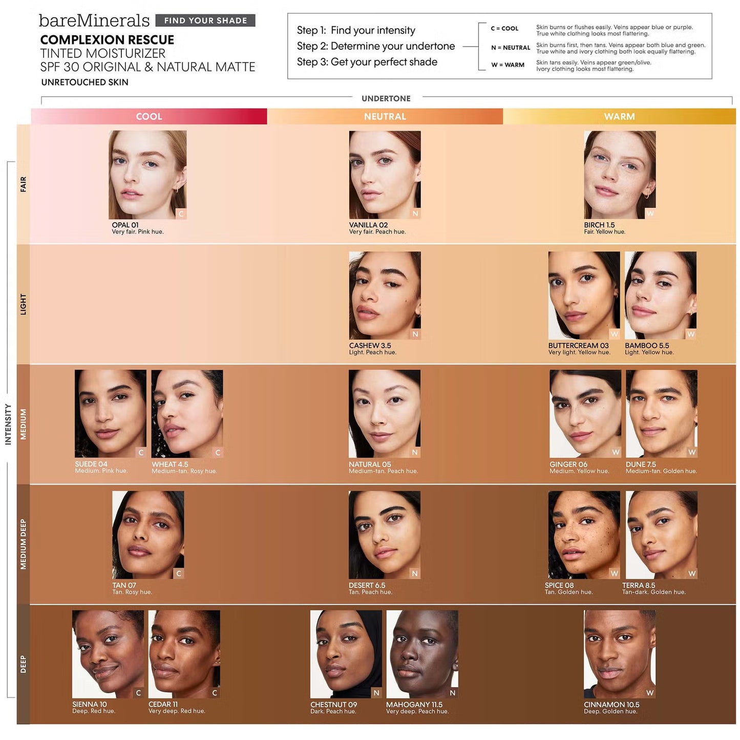 bareMinerals Complexion Rescue Natural Matte Tinted Mineral Moisturiser SPF30, 35ml