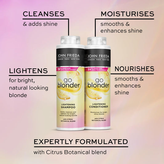 John Frieda Go Blonder Lightening Shampoo & Conditioner Duo 2 x 500ml