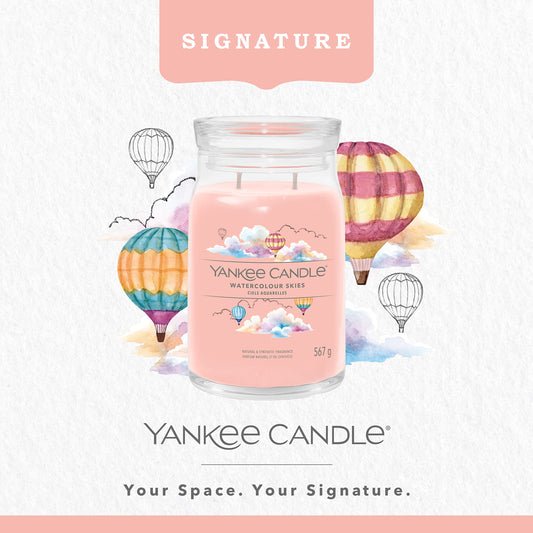 Yankee Candle Signature Large Scented Jar Candle - Watercolour Skies