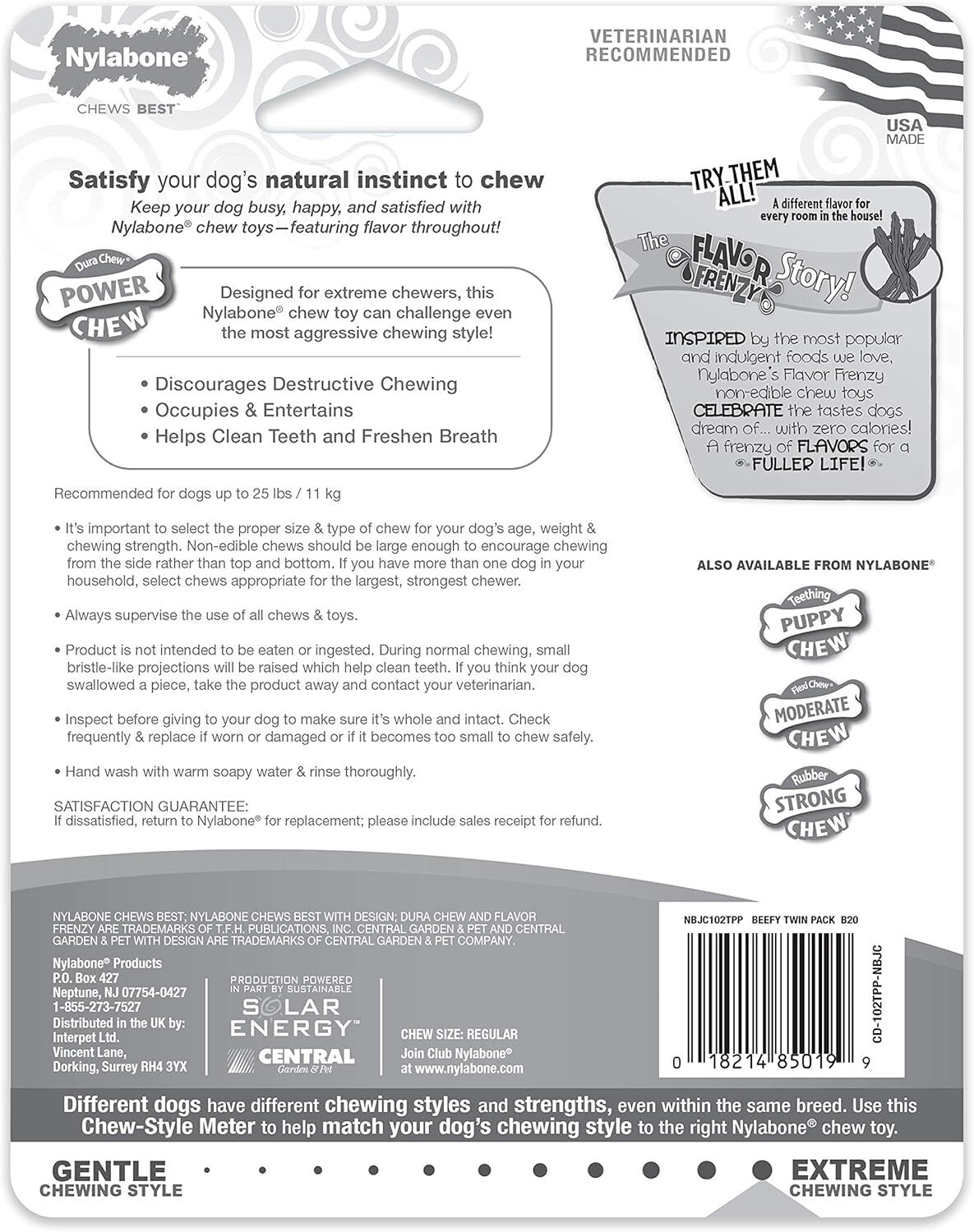 Nylabone Dog Chew Toys - Durable Twin Pack for Small Dogs
