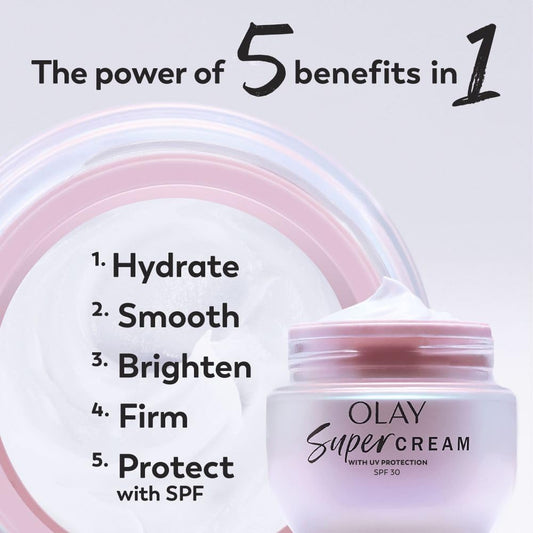 Olay Super Cream SPF 30 Refillable Face Moisturiser 50ml