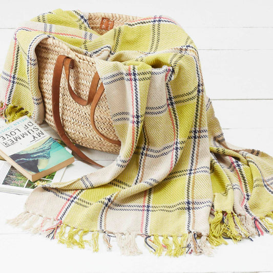 COUNTRY CLUB Recycled Cotton Picnic Blanket 120cm x 150cm