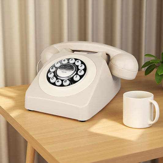 Retro Corded Telephone - Vintage 1980s Classic Landline Phone