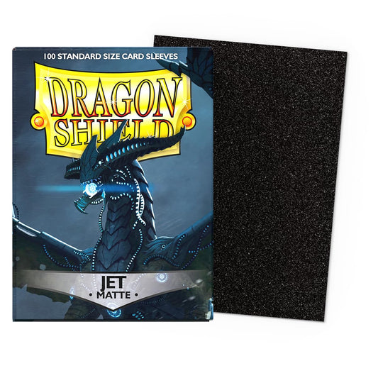 Dragon Shield Matte Jet Black Standard Size Card Sleeves 100pk