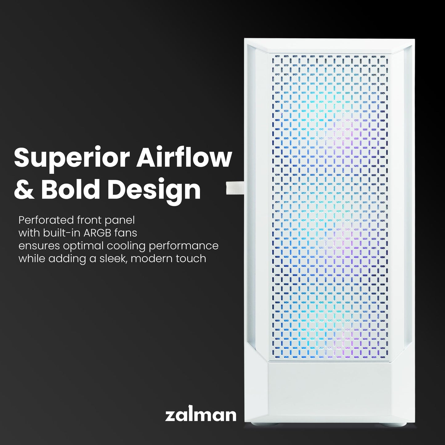 Zalman FIT ATX Mid-Tower PC Case 325mm GPU 360mm Radiator Black