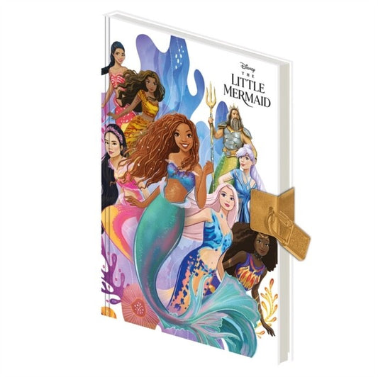 The Little Mermaid Notebook - Lockable Hardcover Journal