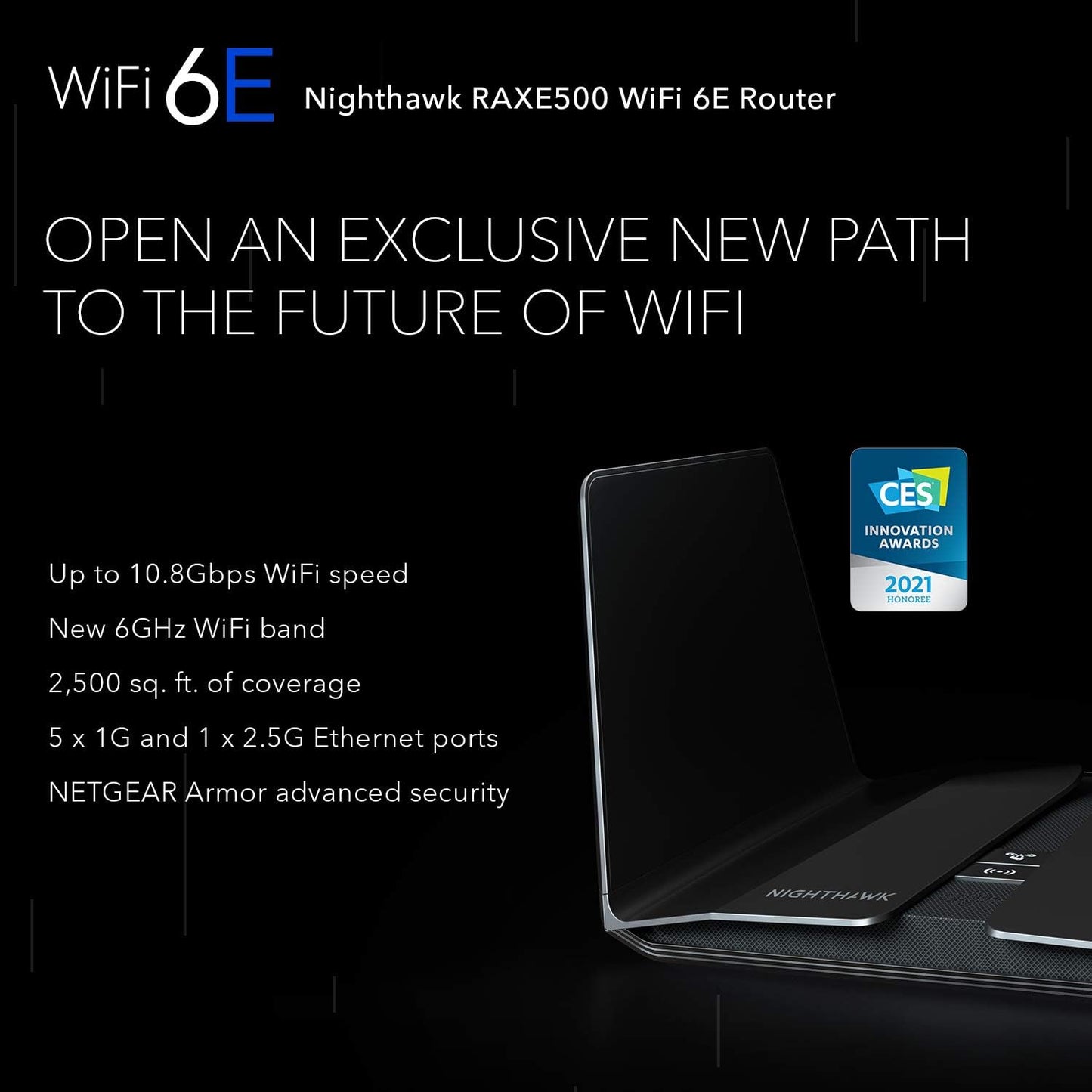NETGEAR Nighthawk 12-Stream WiFi 6E Router (RAXE500)
