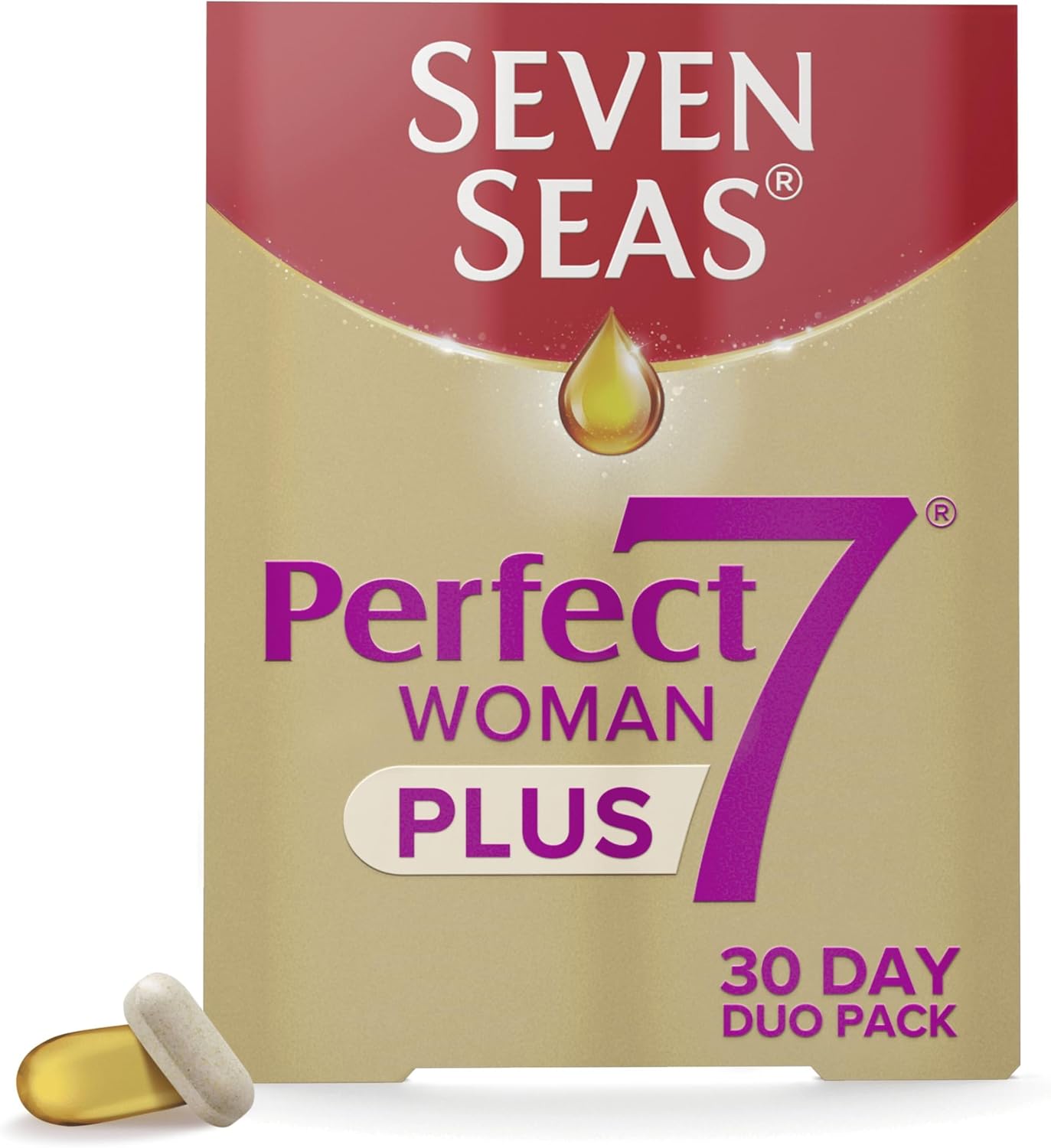 Seven Seas Perfect7 Woman Plus Multivitamin with Omega-3 | 30 Tablets & 30 Capsules