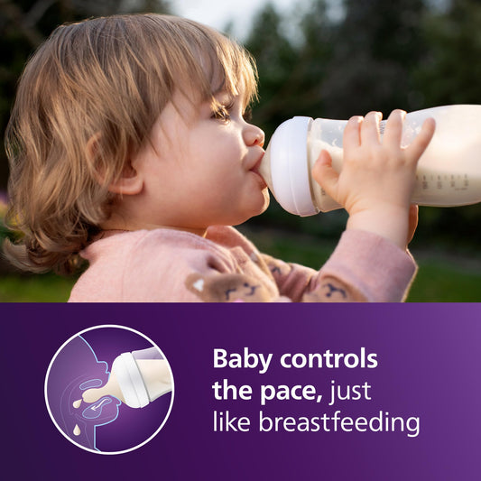 Philips AVENT Natural Baby Bottle 330ml 2 Pack with Natural Response Teat