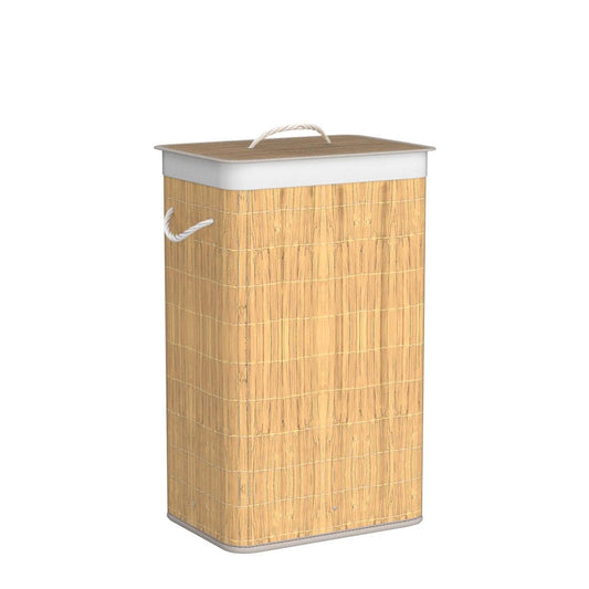 COUNTRY CLUB 124024869 Bamboo Natural Eco-Friendly Hamper Laundry Basket with