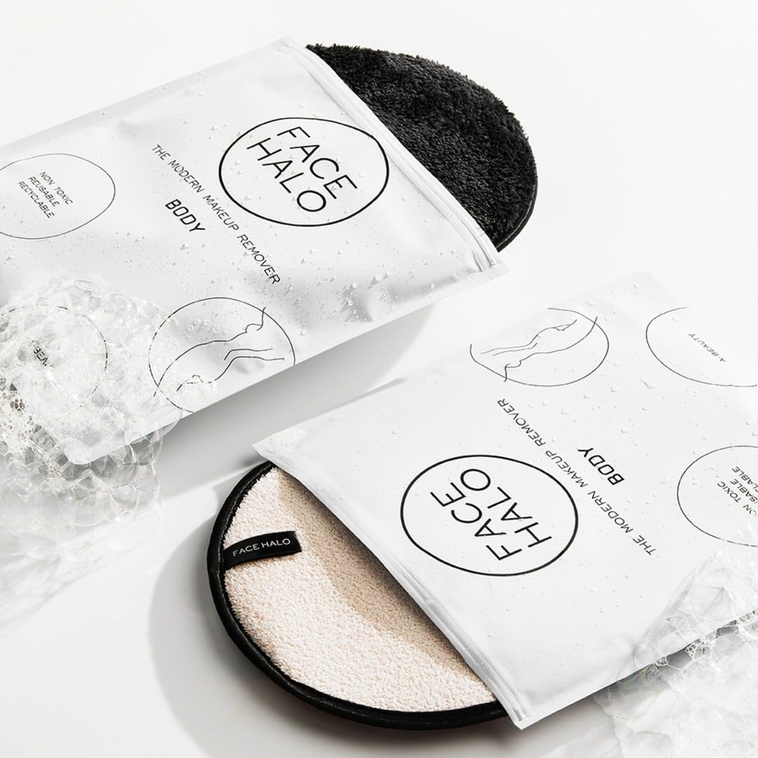 Face Halo Body Exfoliator and Polish Dual-Sided Mitt (pack of 2)