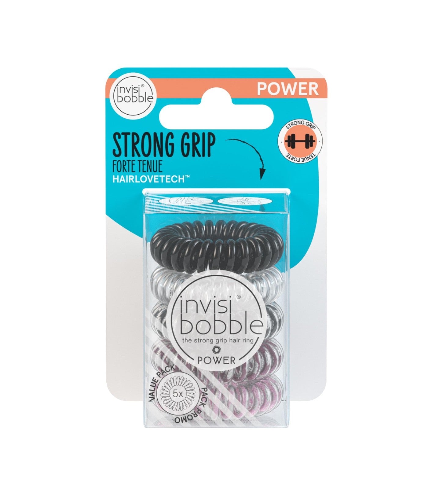 INVISIBOBBLE Power Traceless Spiral Hair Ties Strong Grip - 11 Pack Bundle
